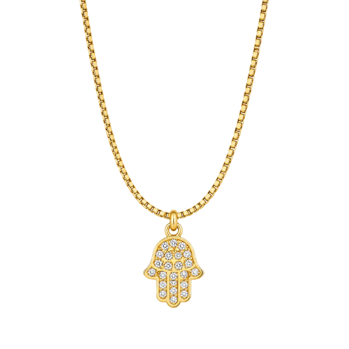COLLAR MANO DE FÁTIMA 45CM ORO