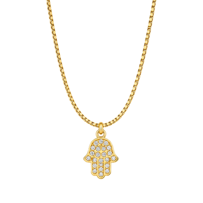 COLLAR MANO DE FÁTIMA 45CM ORO