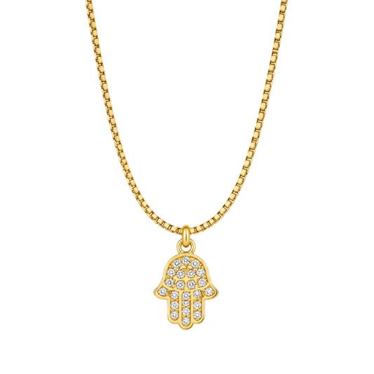 COLLAR MANO DE FÁTIMA 45CM ORO