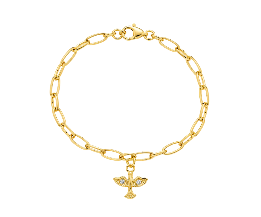 PULSERA ESPÍRITU SANTO 16CM ORO
