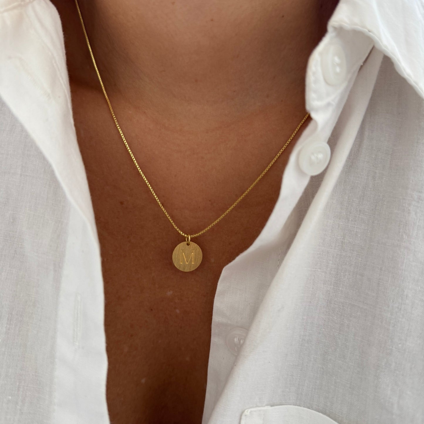 COLLAR INICIAL AJUSTABLE 45CM ORO