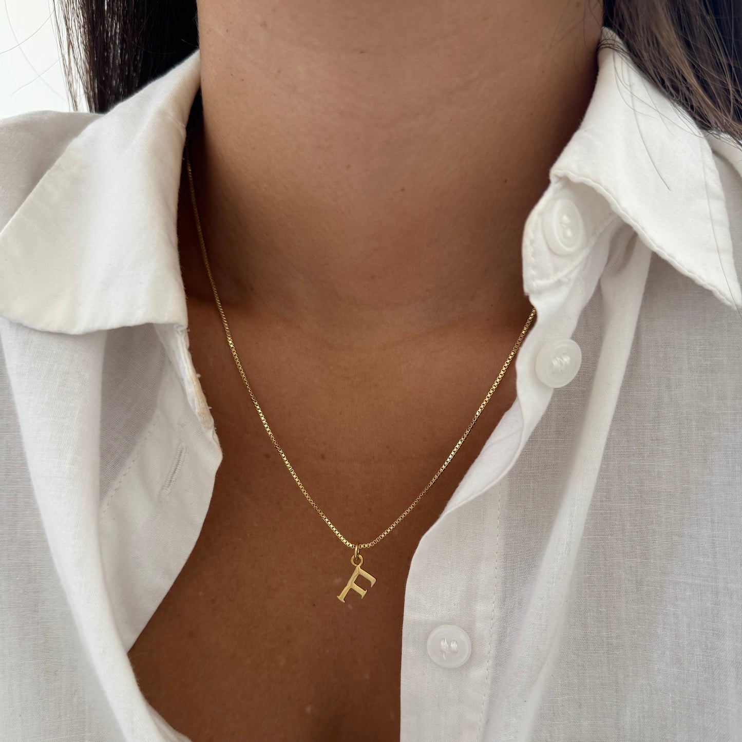 COLLAR INICIAL ORO 45CM