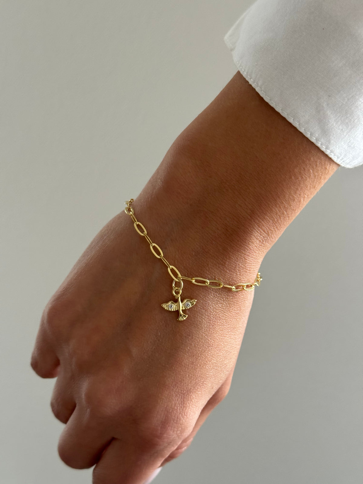 PULSERA ESPÍRITU SANTO 16CM ORO