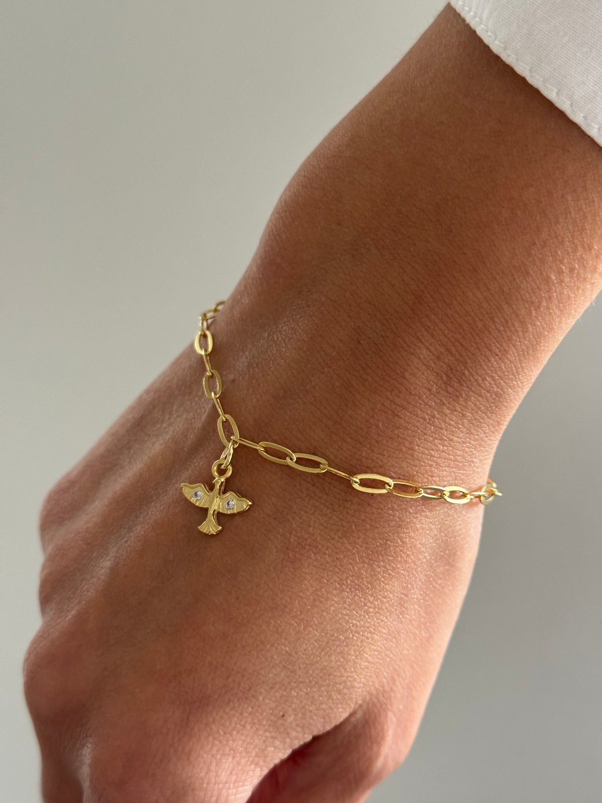 PULSERA ESPÍRITU SANTO 16CM ORO