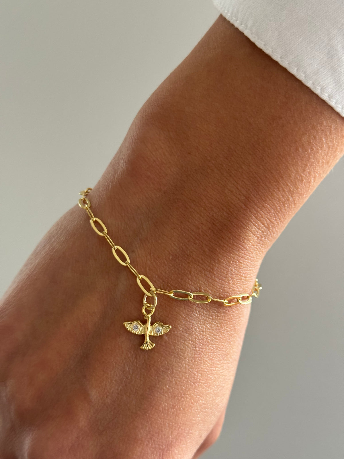PULSERA ESPÍRITU SANTO 16CM ORO