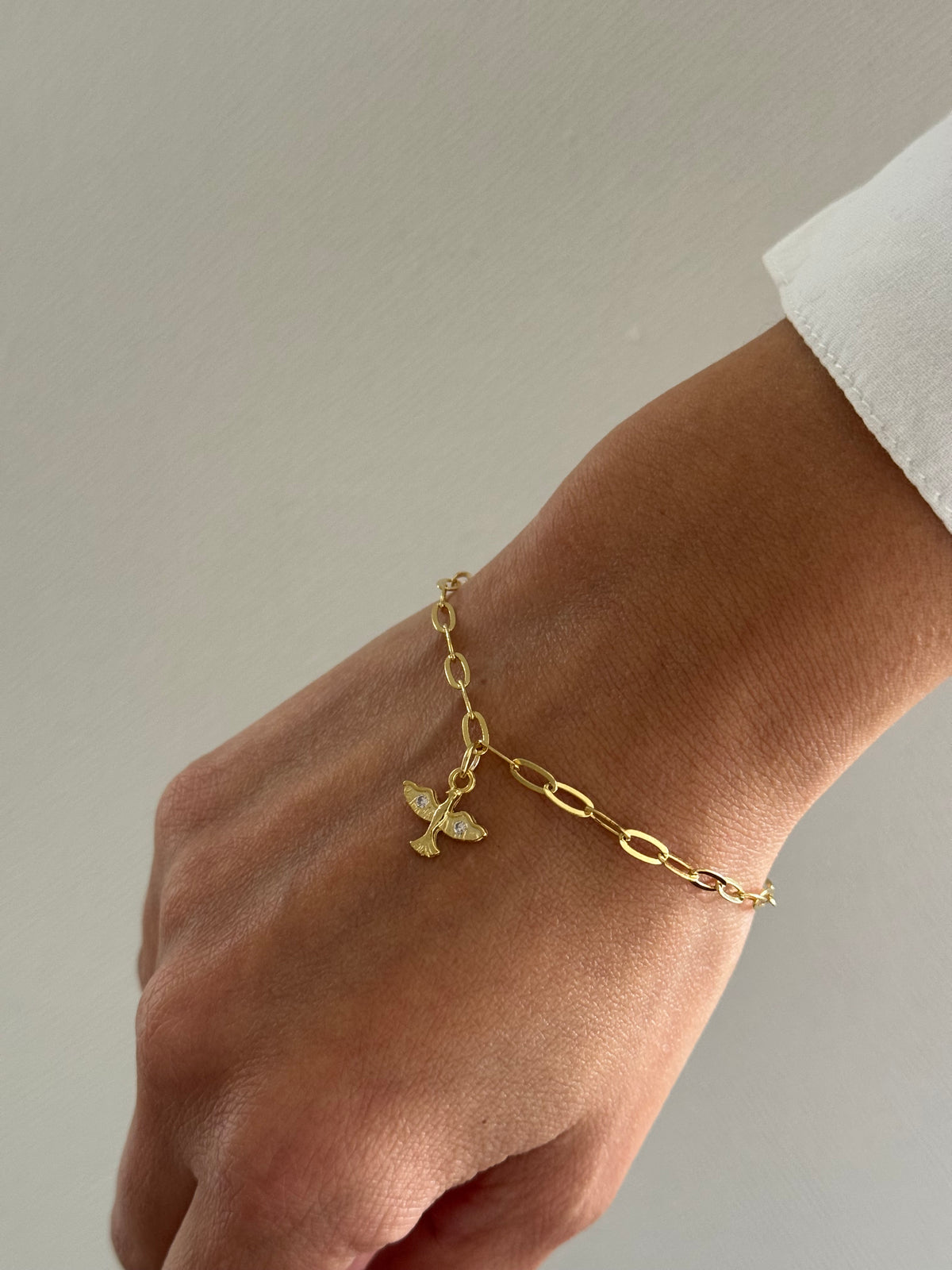 PULSERA ESPÍRITU SANTO 16CM ORO