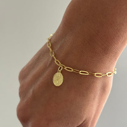 PULSERA MINI EXPEDITO 16CM ORO