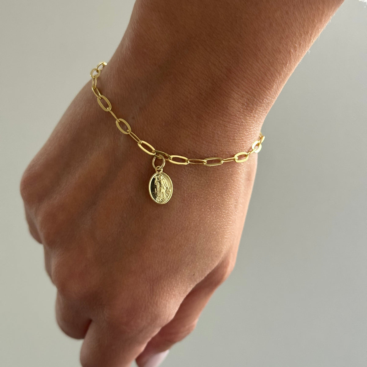 PULSERA MINI EXPEDITO 16CM ORO