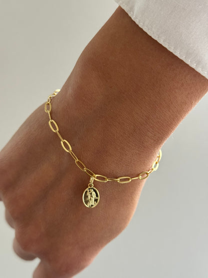 PULSERA MINI EXPEDITO 16CM ORO