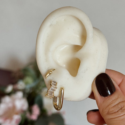 PENDIENTES MINI CHILI ORO