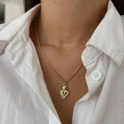 COLLAR CORAZÓN ANUSKA 45CM ORO