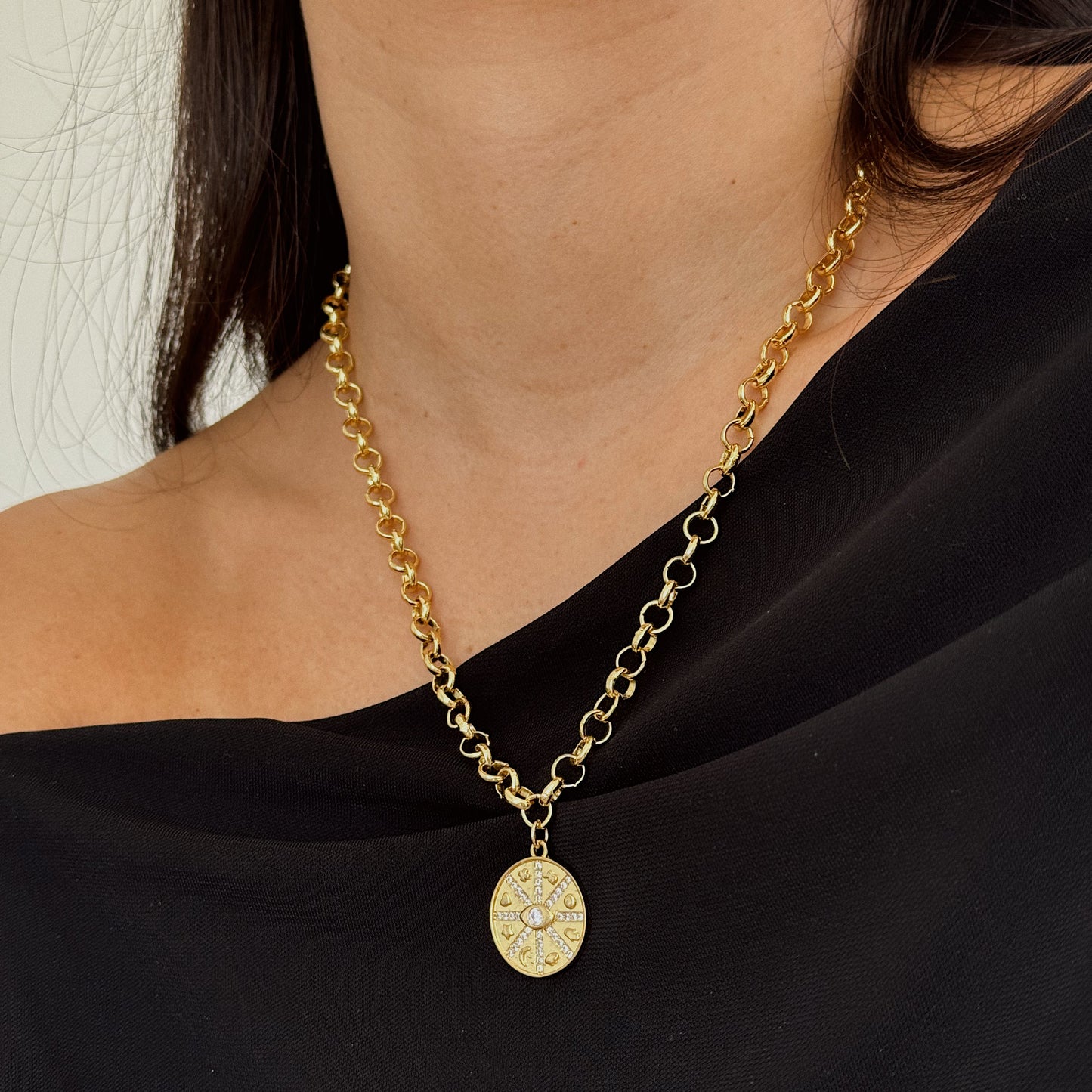 COLLAR ÉLAN 50CM ORO