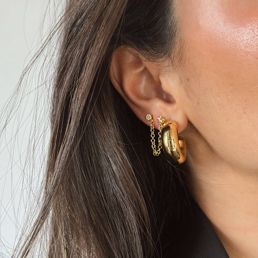 ARO ESTRELLA PUNTO DE LUZ ORO