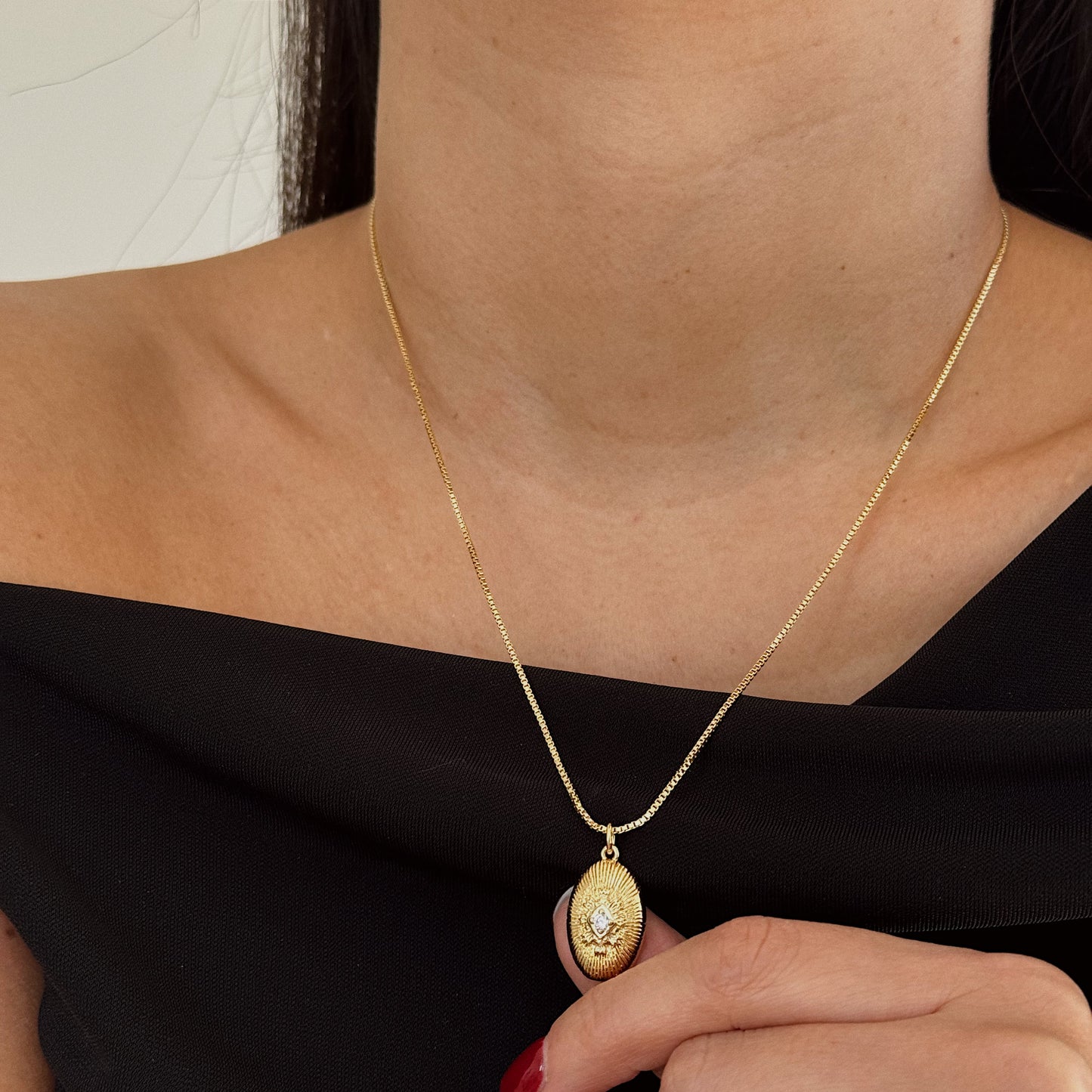 COLLAR LIORA 45CM ORO