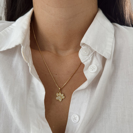 COLLAR PATITA 45CM ORO