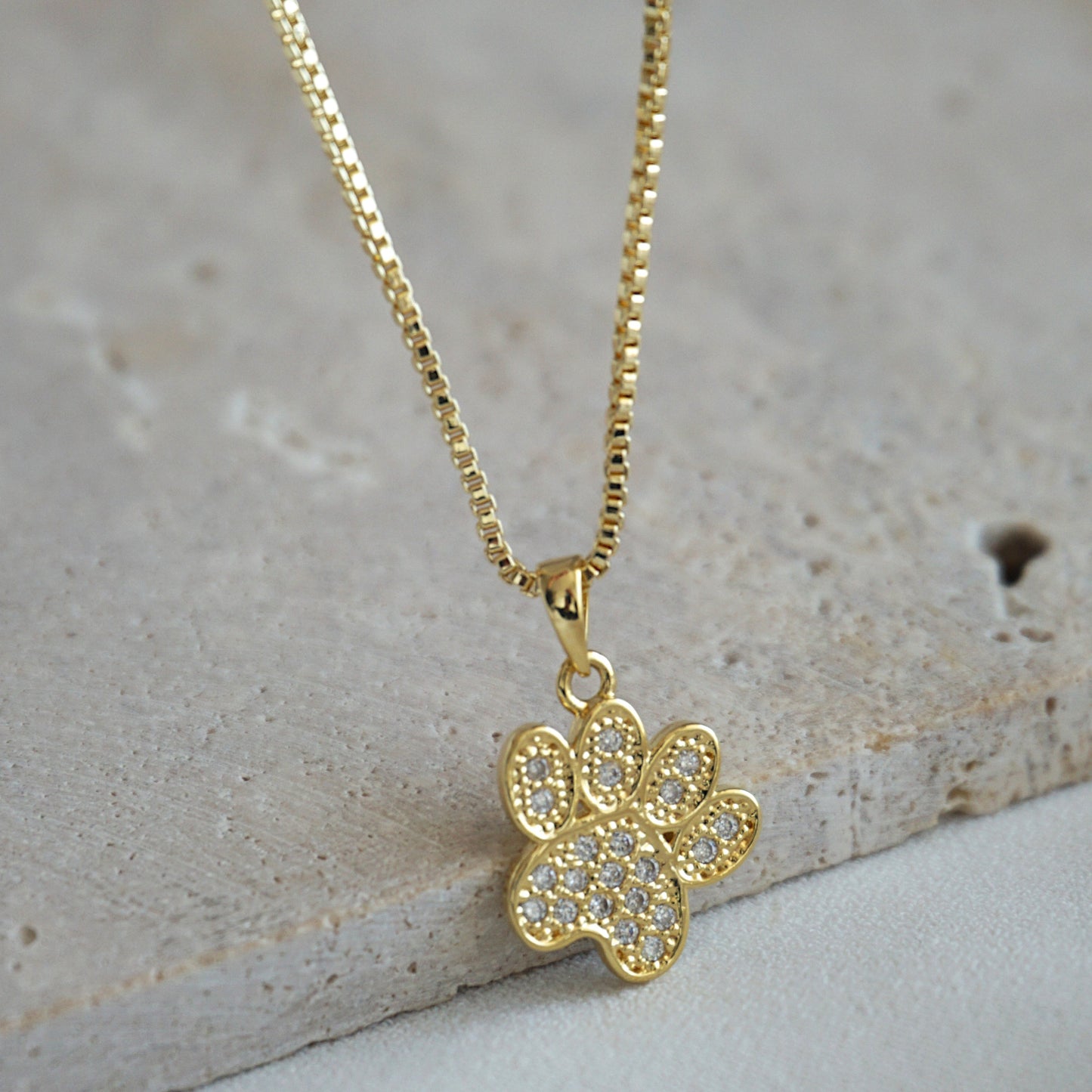 COLLAR PATITA 45CM ORO