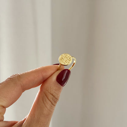 ANILLO SAN BENITO ORO