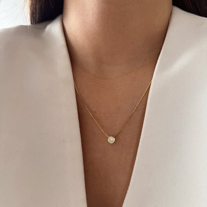 COLLAR PUNTO DE LUZ 45CM ORO