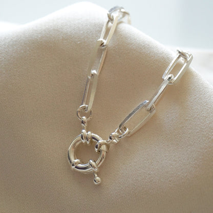 CADENA MARTA 40CM PLATA