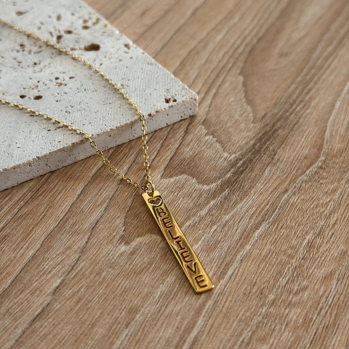 COLLAR BELIEVE 45CM ORO