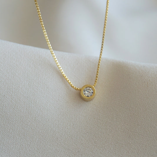 COLLAR PUNTO DE LUZ 45CM ORO