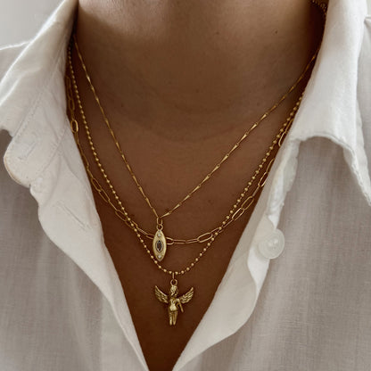 COLLAR ANGÉL PROTECTOR 45CM ORO