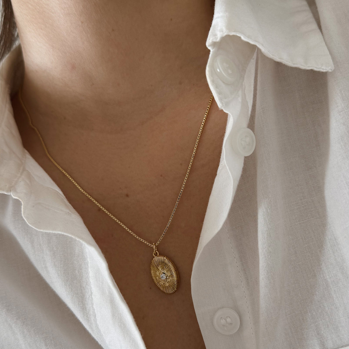 COLLAR LIORA 45CM ORO