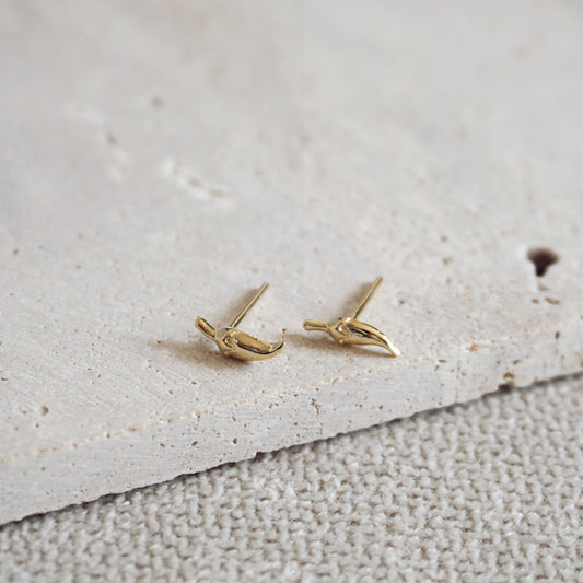 PENDIENTES MINI CHILI ORO