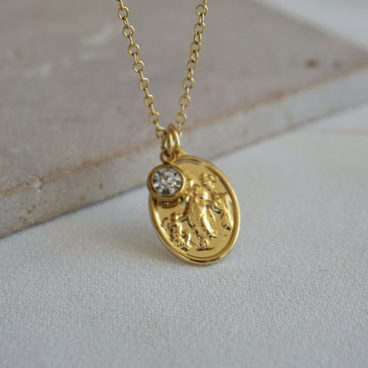 COLLAR VIRGEN DESATANUDOS 45CM ORO