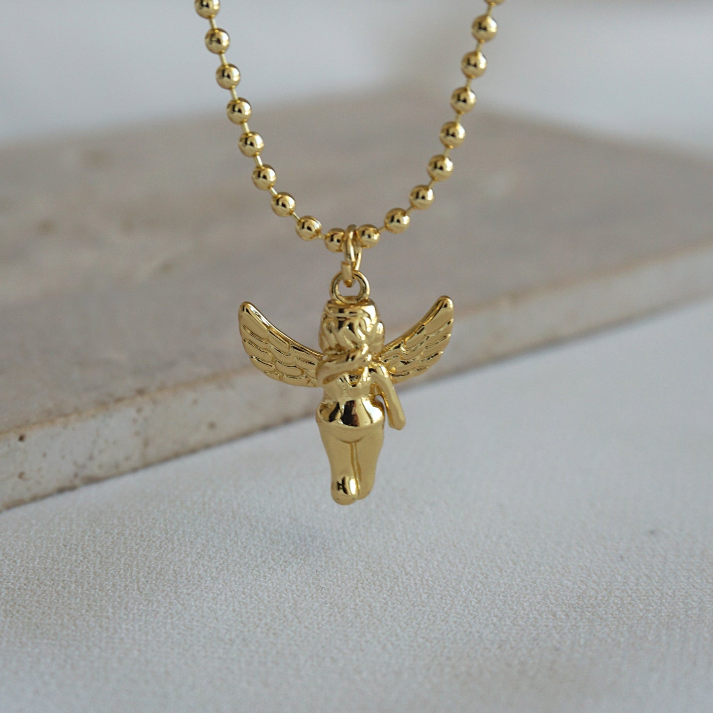 COLLAR ANGÉL PROTECTOR 45CM ORO