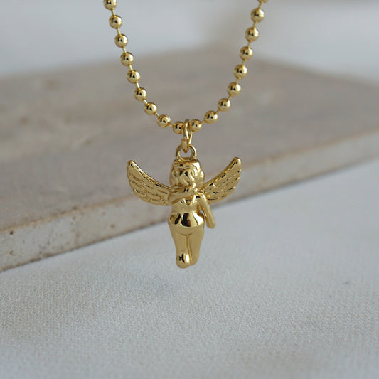COLLAR ANGÉL PROTECTOR 45CM ORO